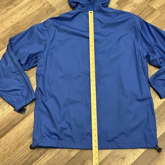 ROUNDTREE & YORKE Outdoors Men’s Waterproof Hooded Jacket Royal Blue Size LT - Picture 9 of 9